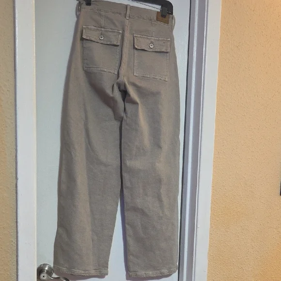 American Eagle Outfitters Gray Wide Leg Pants - Picture 6 of 8